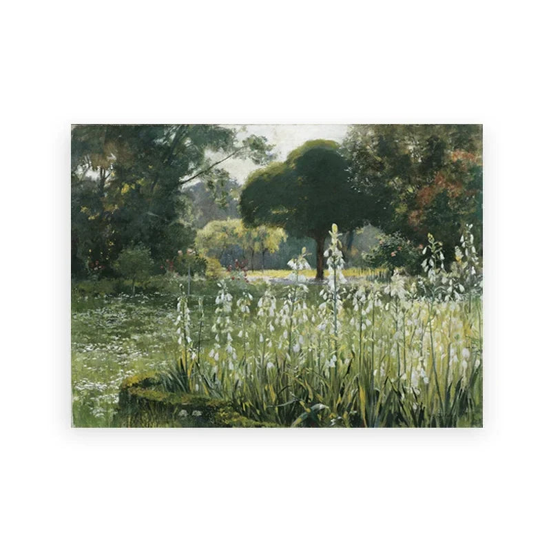 Klassiske vintage sommerlandskap fine kunst lerret utskrifter galleri veggkunst bilder for stue spisestue soverom kunst dekor | Skanto