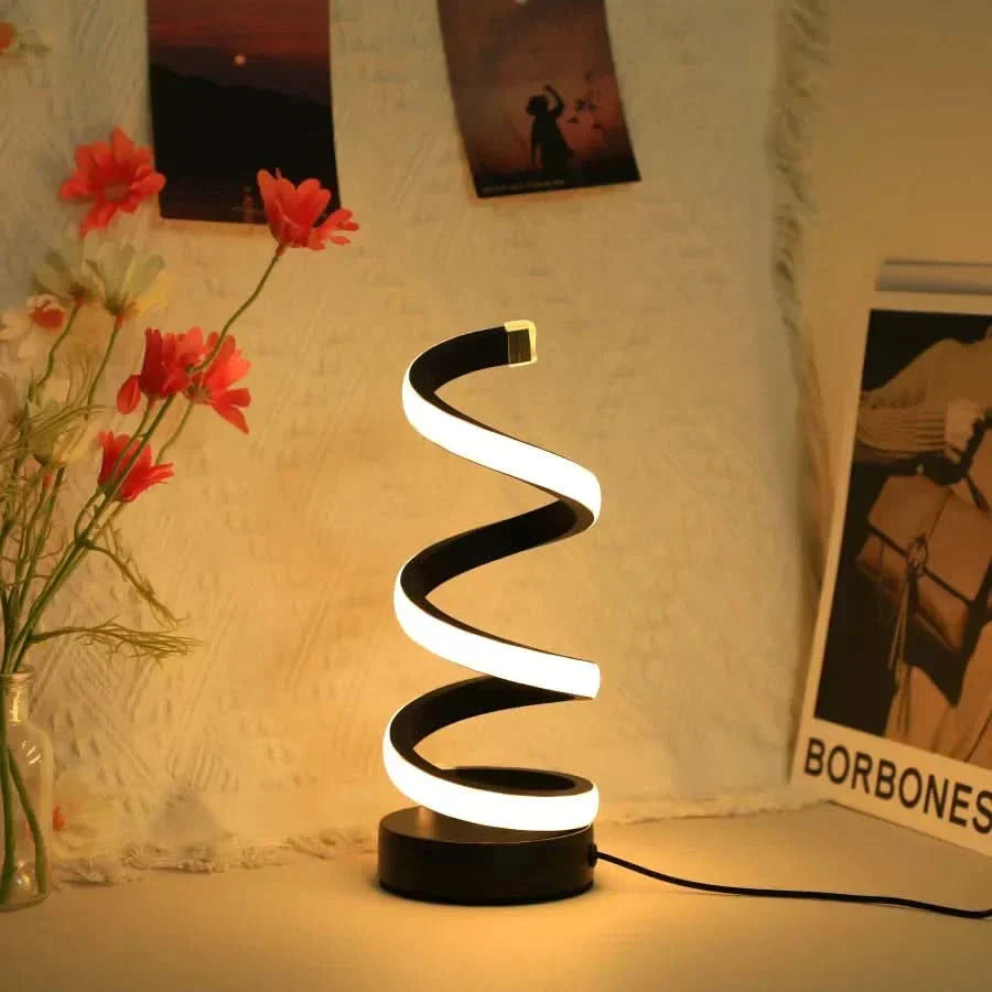 Skanto | Spiral LED Bordlampe – Moderne Justerbart Lys