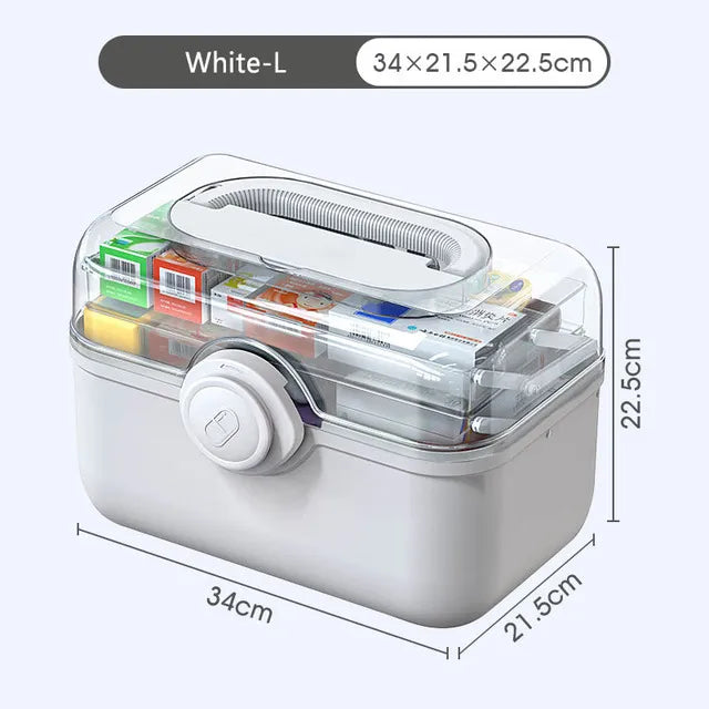 Heim Medisin Boks Oppbevaring Organizer