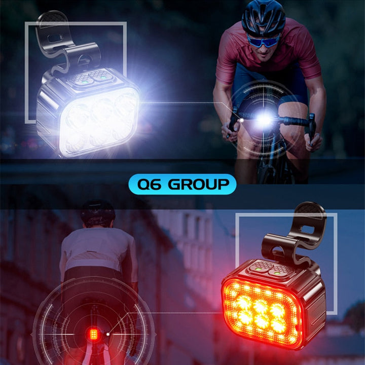 LED Sykkellys for Natt Sikkerhet Skanto