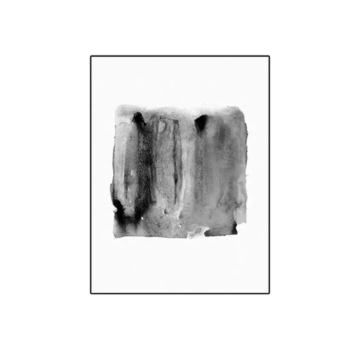 Svart Hvit Veggkunst Minimalistisk Abstrakt Blekkbørstestrøk Fin Kunst Lerret Utskrifter Plakater Bilder For Stue Hjemmekontor Kunst Dekor | Skanto