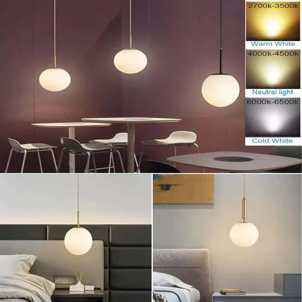 Skanto | Mid-Century Modern Glass Ball Pendant Light