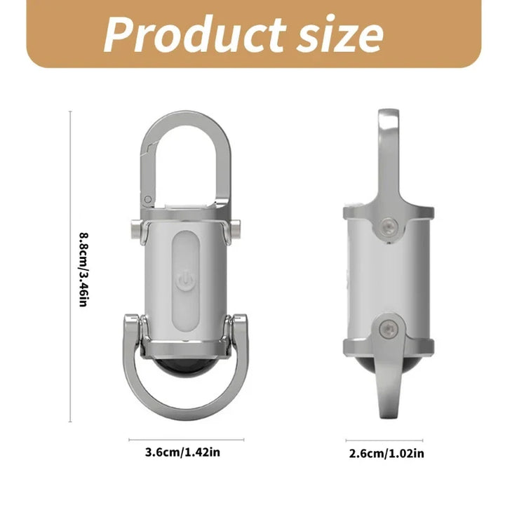 LED Pocket USB Oppladbar Nøkkelring Lys | Skanto