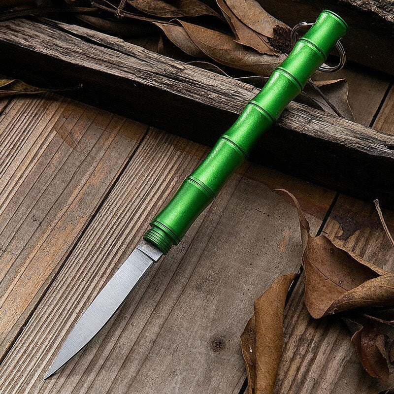Bamboo Bærbar Selvforsvars Camping Kniv | Skanto