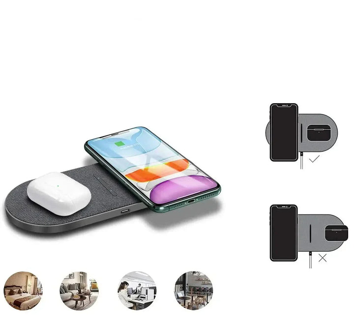 Skanto | Lynrask lading for iPhone, AirPods & Samsung