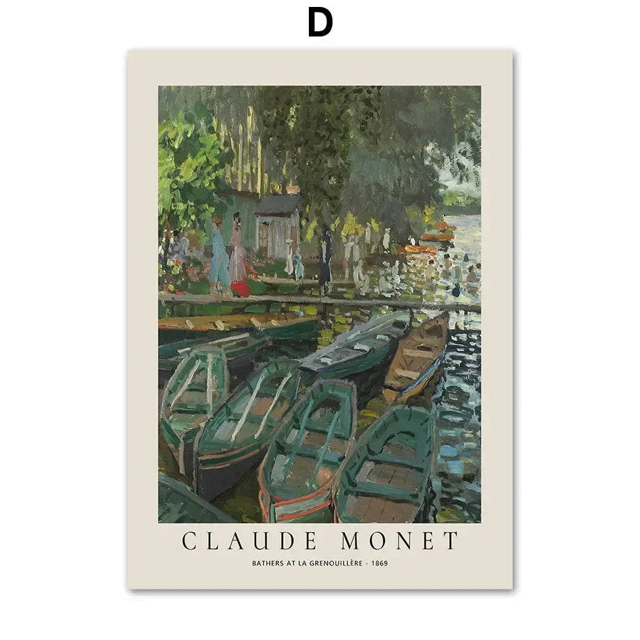 Tidløse Klassikere Vintage Landskapsveggkunst Fine Art Lerretsutskrifter Bilder Plakater Berømte Malerier For Stue Spisestue Soverom Kunst Dekor | Skanto
