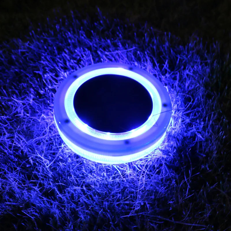 Skanto | AquaGlow Solar Pool Light | Flytende & Vanntett | Blå LED | 11,6×2,5 cm