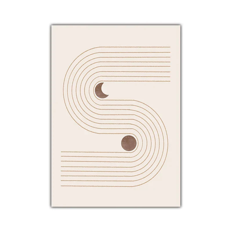 Minimalist Abstrakt Himmelsk Geometri Veggkunst Fine Art Lerret Utskrifter Sol Måne Plakater Bilder For Stue Soverom Kunst Dekor | Skanto