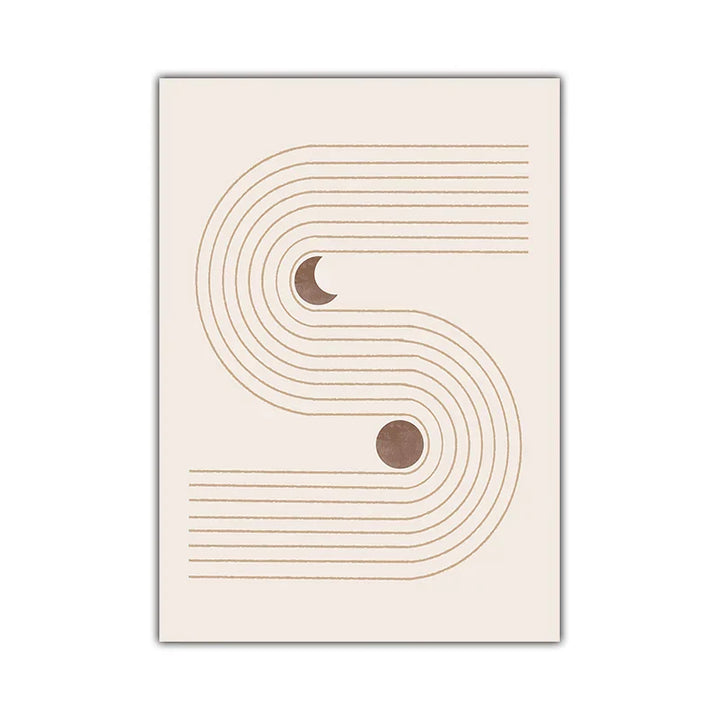 Minimalist Abstrakt Himmelsk Geometri Veggkunst Fine Art Lerret Utskrifter Sol Måne Plakater Bilder For Stue Soverom Kunst Dekor | Skanto