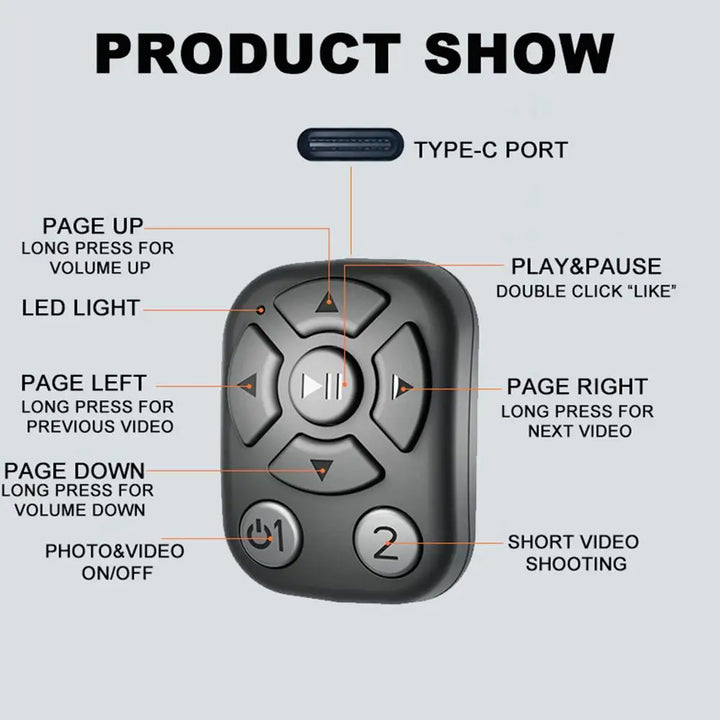 Skanto | Bluetooth Fingertipp Fjernkontroll