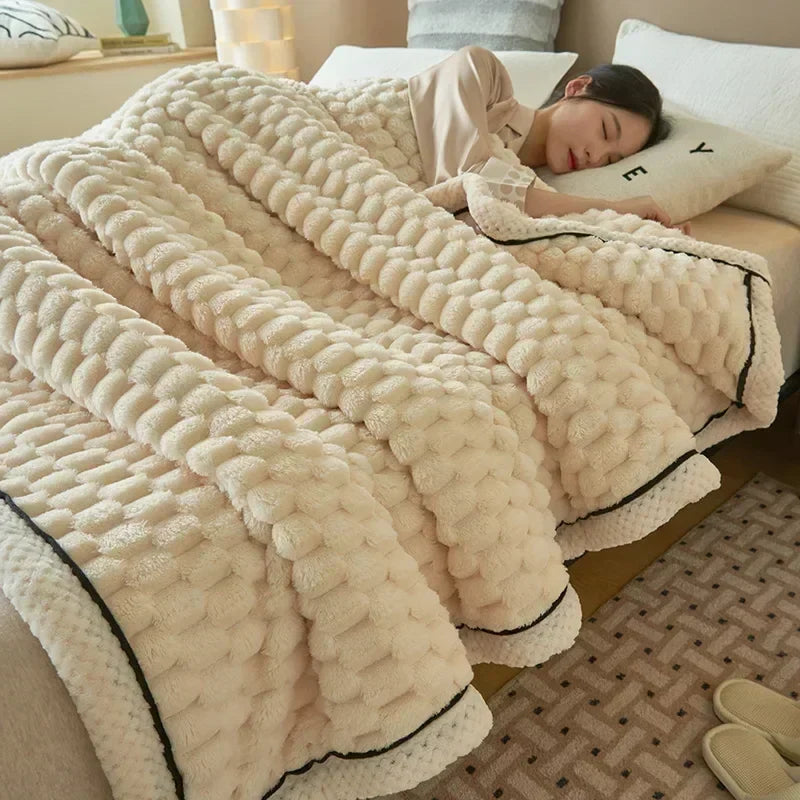 Skanto | Velutura Plysjteppe laget av Turtle Velour | Fluffy & Varm | For Seng, Sofa & Reiser | Anti-Pilling | Ulike Størrelser & Farger