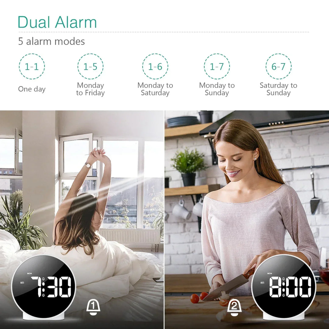 Skanto | Lys Kilde Digital Bordklokke