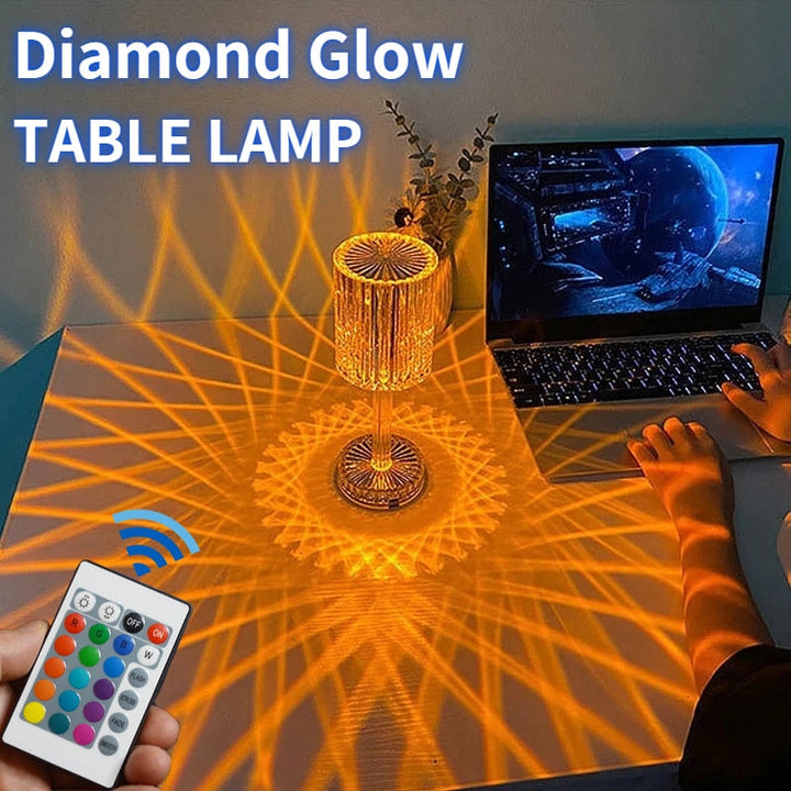 Skanto | Diamond Glow Akril Berøring Bord Nattlampe