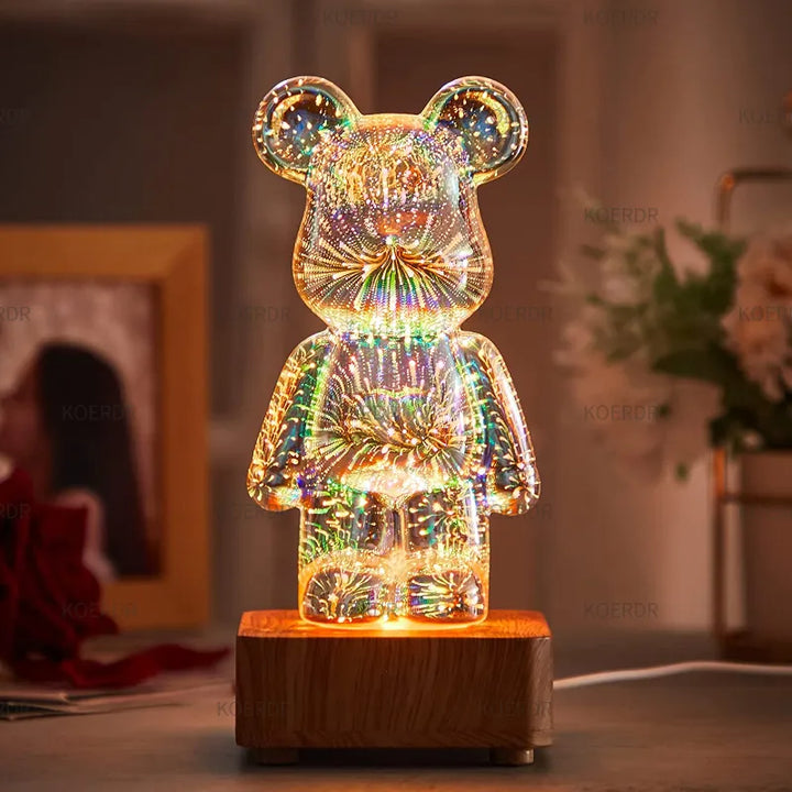 Magisk 3D Fyrverkeri Projekterings Stemningslampe - StarBear | Skanto