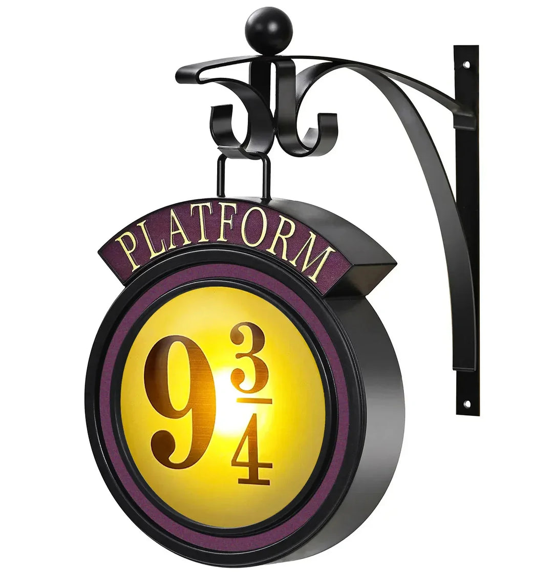 Skanto | Harry Potter 9 3/4 Figur Nattlykt LED Magiske Vegglamper Plattform Hogwarts 3D Lampe Harrys Rom Dekor Barnebursdagsgave