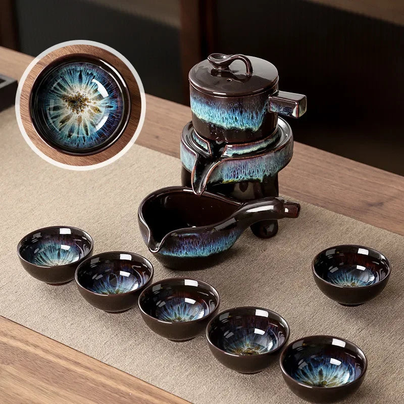 Skanto | Royal Golden Porcelain Dragon Flow Teasett