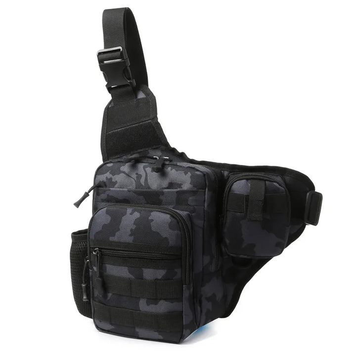 Multi-Lomme Crossbody Kompakt Fottur Brystveske | Skanto