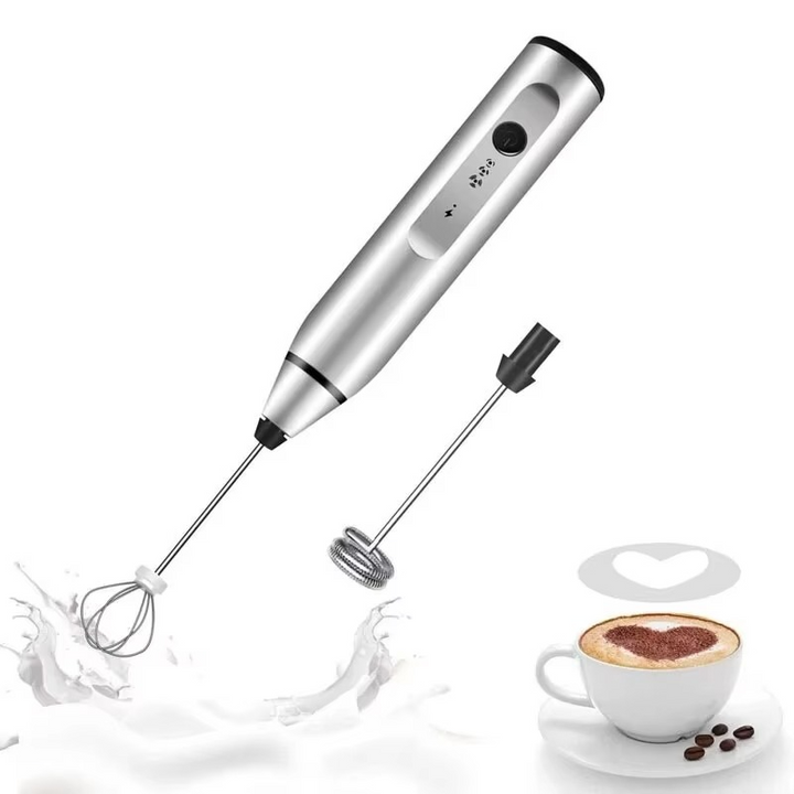 Skanto | Bærbar USB Elektrisk Melkeskummer Håndholdt Kaffepisker og Mini Matblender