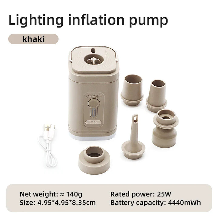 Skanto | 3 i 1 Elektrisk Mini Trådløs Luftkompressor