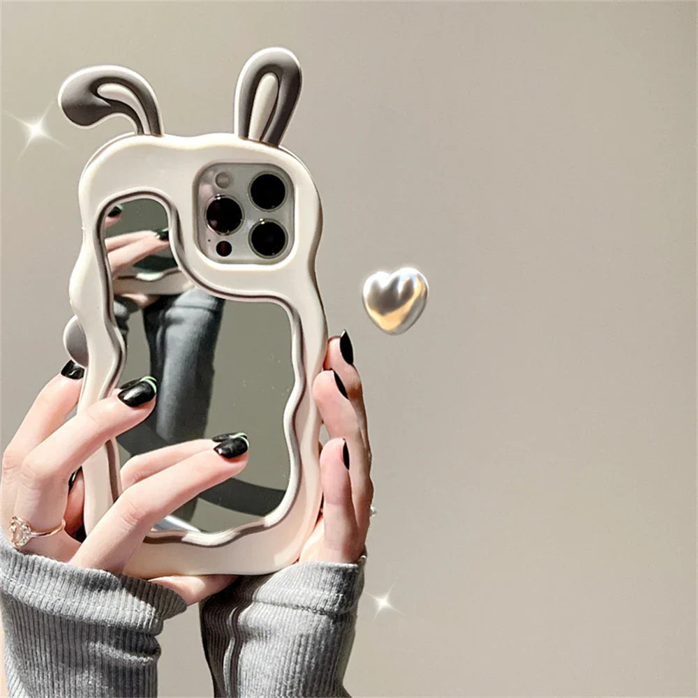Skanto | Rabbit Ear Make-Up Speil iPhone Deksel