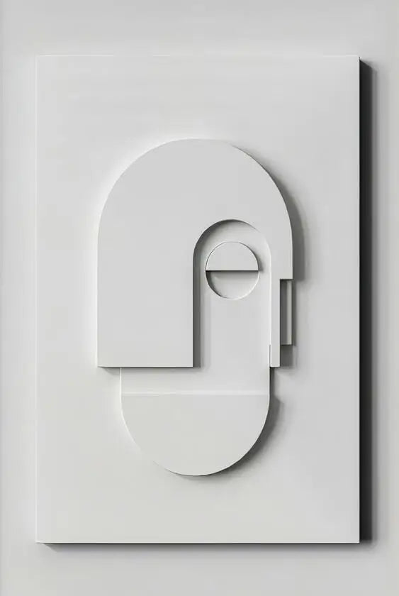 Abstrakt Minimalistisk 3d Design Veggkunst Kunstneriske Lerretstrykk Bilder For Moderne Leilighet Stue Spisestue Hjemmekontor Dekor | Skanto
