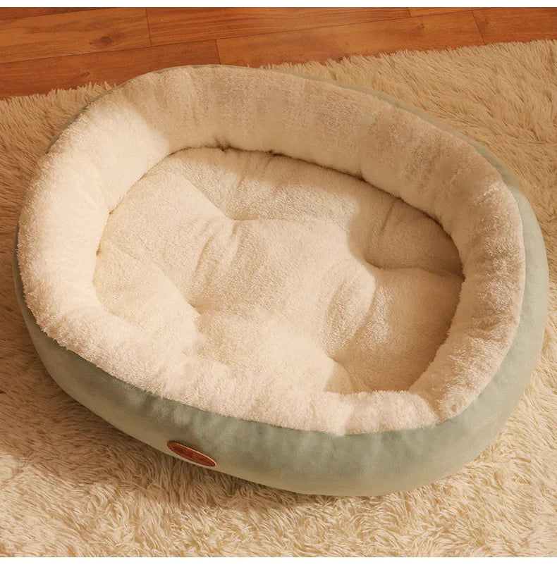 Oval Plush Bed for Dogs & Cats Skanto