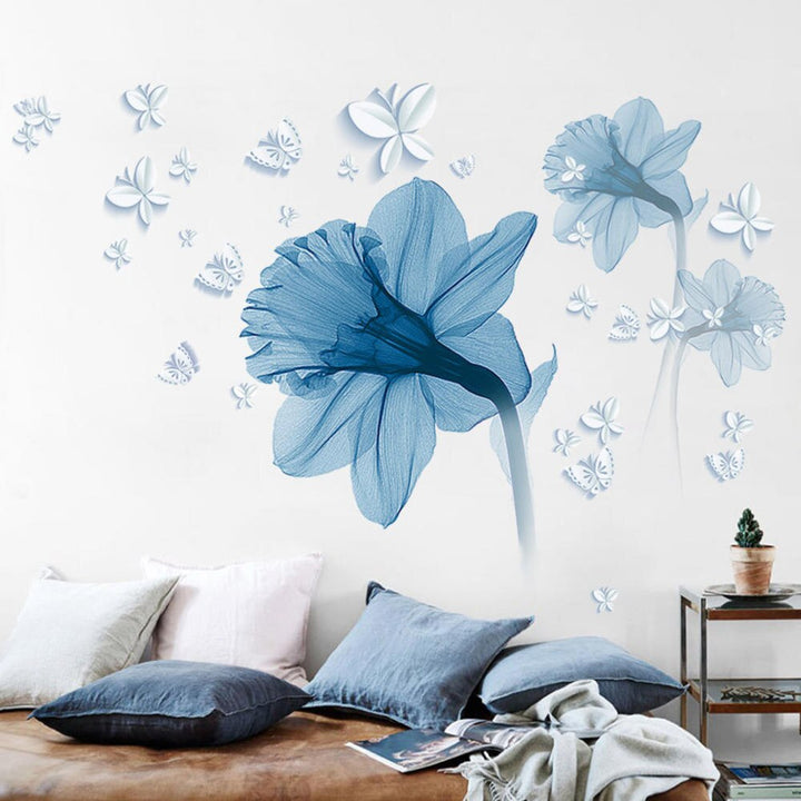 Skanto | Moderne Blossom Lotus Selvklebende Veggklistremerke