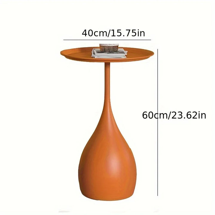 Skanto | Mobil Rundt Sidebord med Lett Luksus Mini Design for Sofa eller Seng