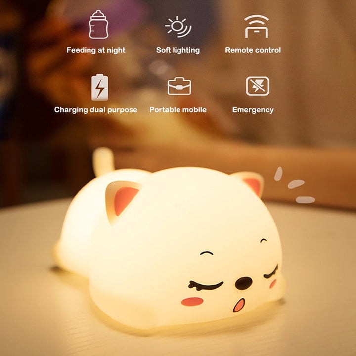 Mini Cat LED Touch Sensor Nattlampe | Skanto