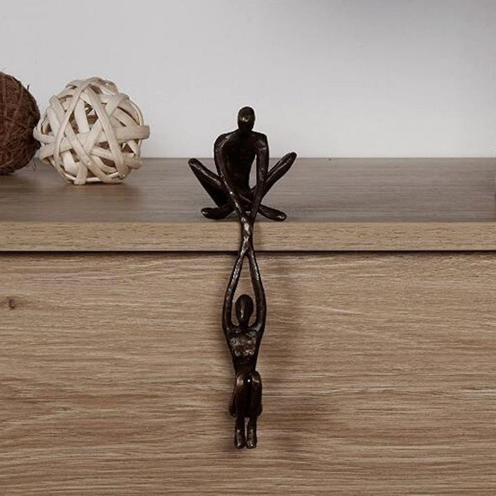 Verbindo Dekorativ Figur Polystone Svart Modern Skulptur 20 cm | Skanto