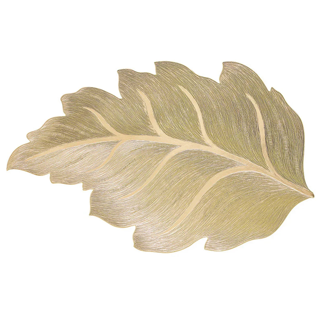 Gold Leaf Form Dekorativt Serveringsbrett | Skanto