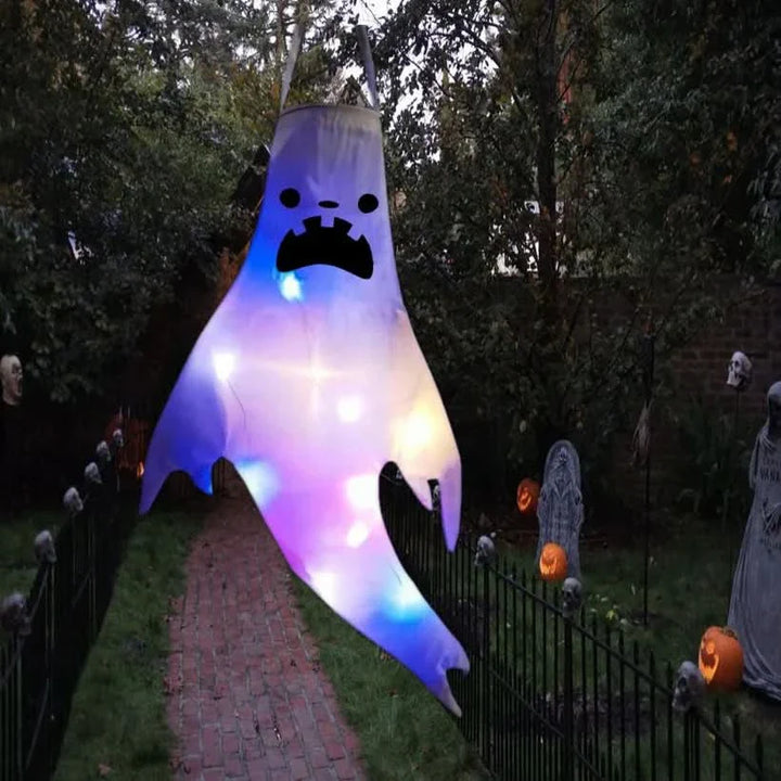 Skanto | Halloween Hengende Spøkelse Lys – LED Utendørs Dekor