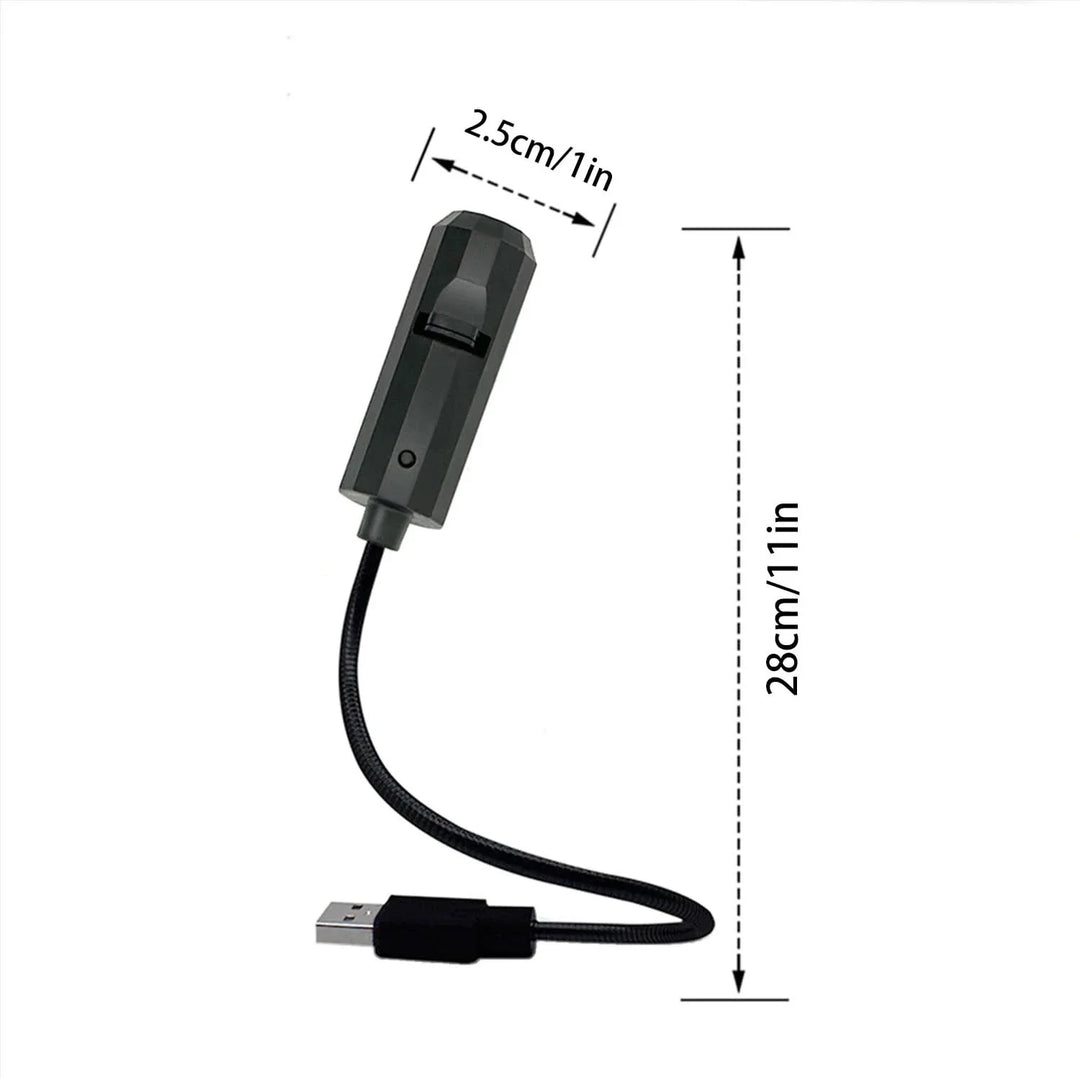 Skanto | Hodeskalle prosjektor nattlys med USB-strøm