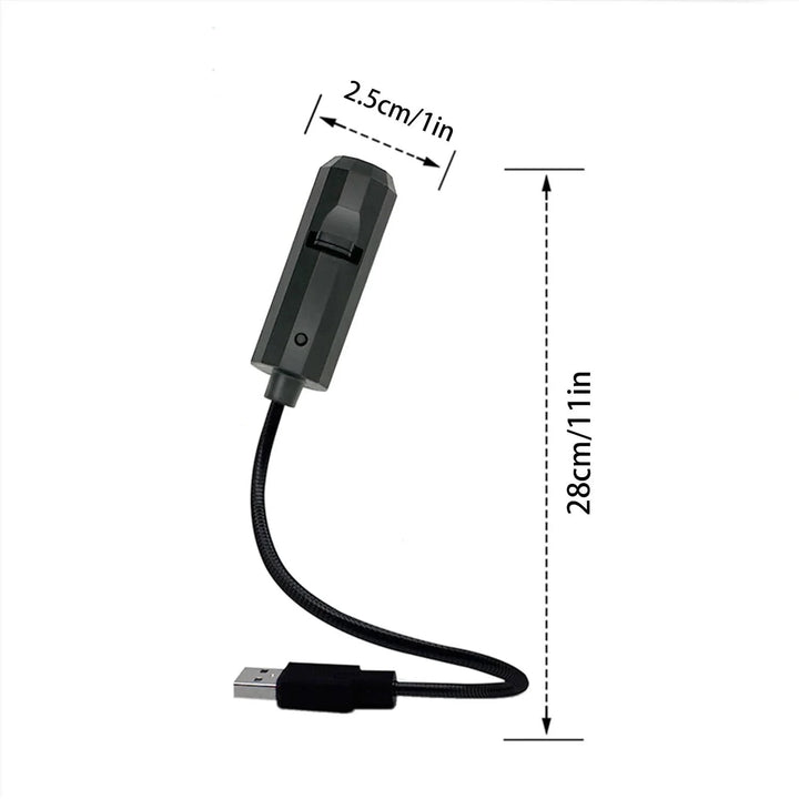 Skanto | Hodeskalle prosjektor nattlys med USB-strøm