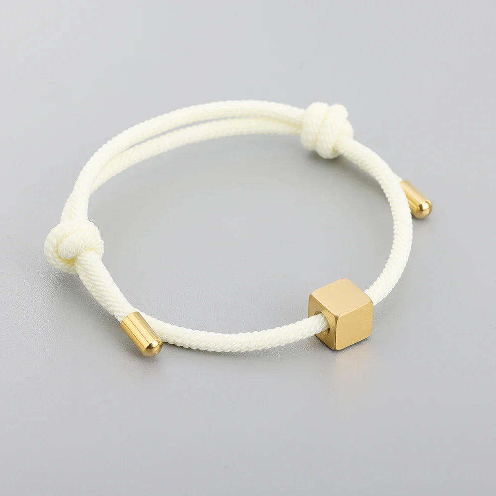 Skanto | Justerbare Par Boks Bokstav Initialer Armbånd