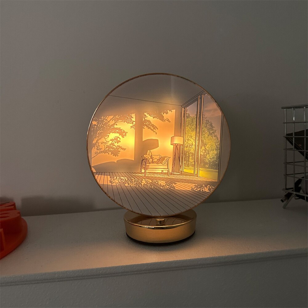 Skanto | Kreativ Kunstnerisk Orb Maleri Bordlampe