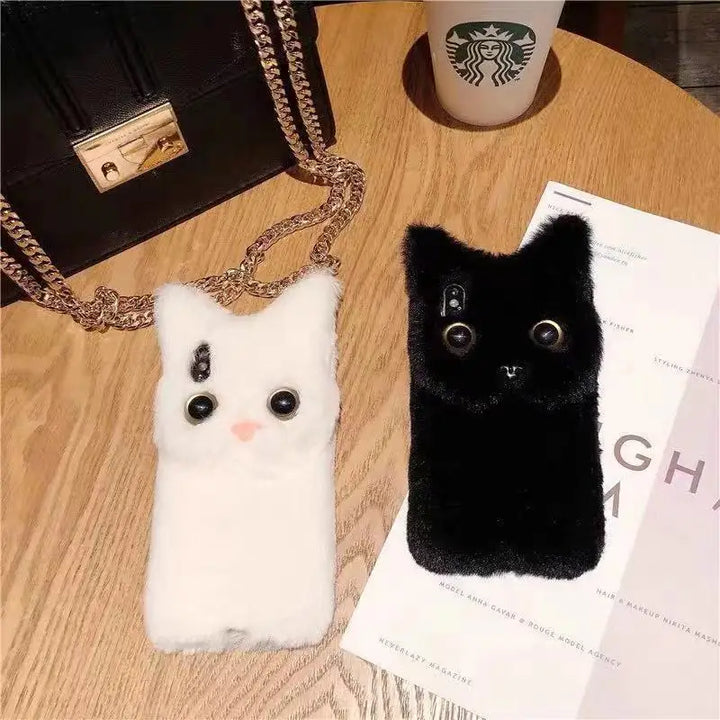 Skanto | Fluffy Cat Varm Pels Fluffy iPhone Deksel