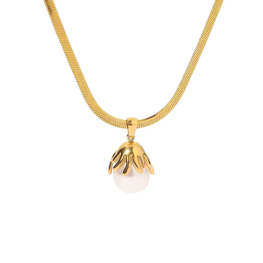 Skanto | 18k Blooming Pearl Smykke og Øredobber