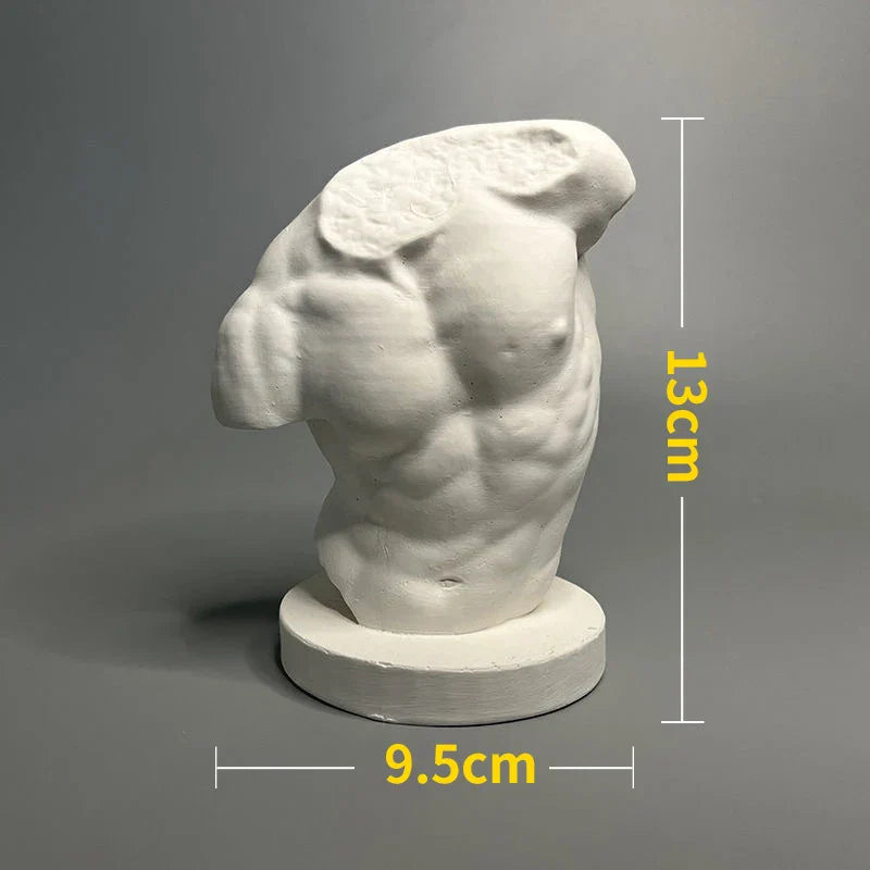 Skanto | Nordisk INS Stil Karakter Gips Statue DIY Malt Skisse Fotografi Rekvisitter Bord Dekorasjoner Hjem Kunst Gips Dekorasjon