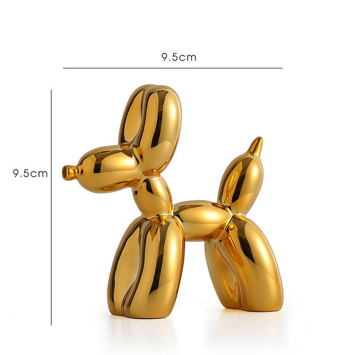 Skanto | Balloondog Skulptur, Ballongkunst Statues, Mini Samleobjekt, Hjemmedekor, Harpiksfigur, Skrivebordsaccessoirer, Romdekorasjon