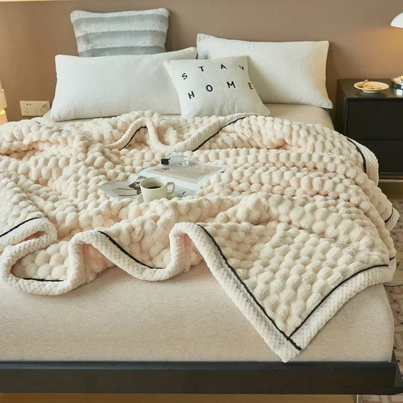 Skanto | Velutura Plysjteppe laget av Turtle Velour | Fluffy & Varm | For Seng, Sofa & Reiser | Anti-Pilling | Ulike Størrelser & Farger