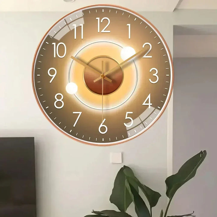 Skanto | Timeless Whisper™ | Stille Klassisk Veggklokke | Ikke-tikkende Design for Soverom og Kontorinnredning