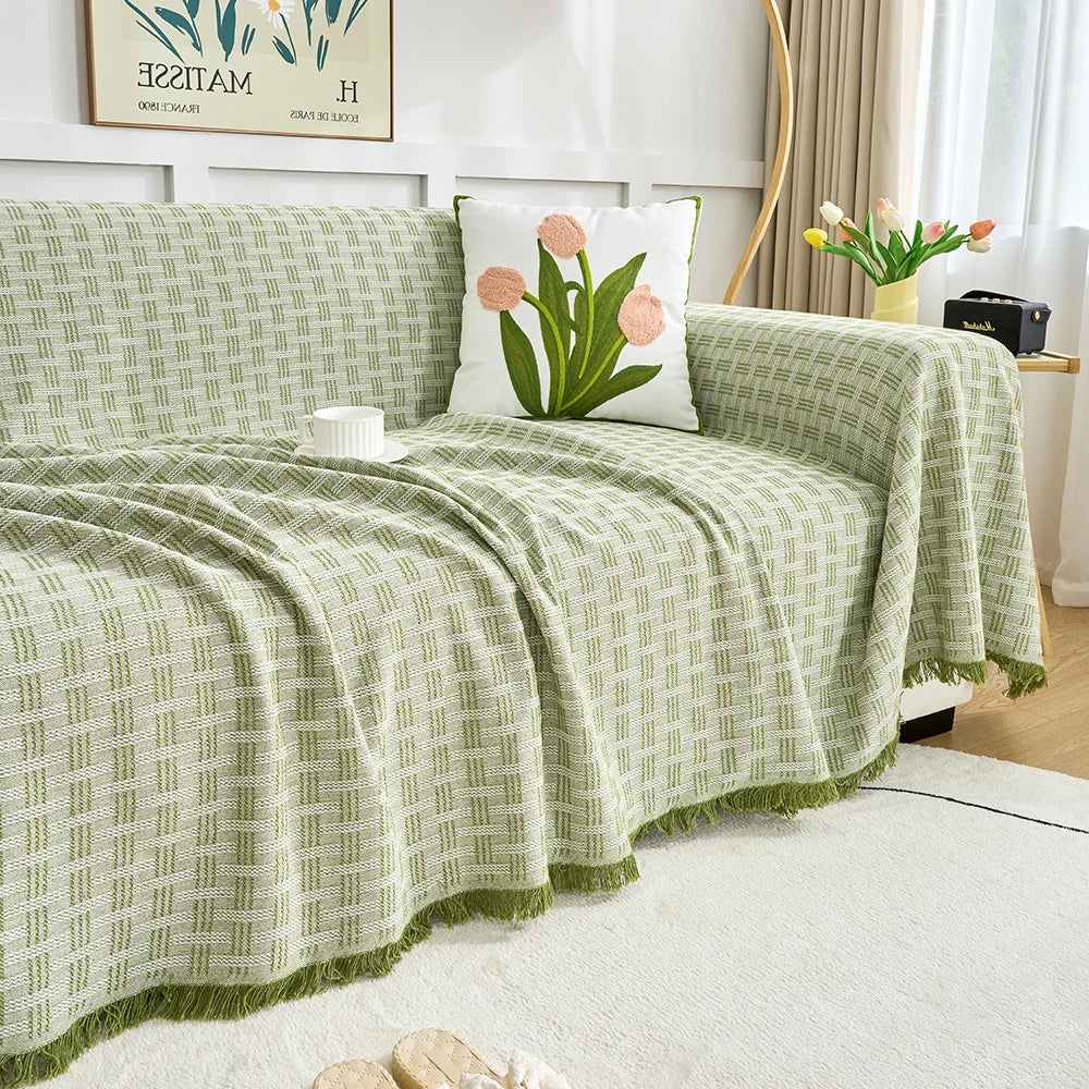 Skanto | Sofateppe kast | Vendbar design & Ekstra stor | Lett å ta vare på & Ripebestandig | CasaLunea