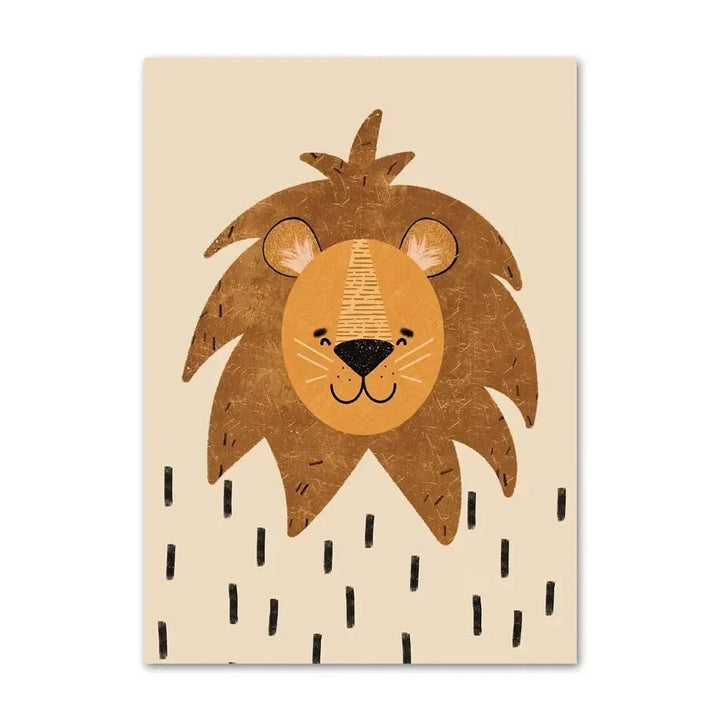 Søte Baby Dyr Barnerom Veggkunst Illustrasjoner Fine Art Lerretsutskrifter Gås Mus Løve Isbjørn Plakatbilder For Babys Rom Veggdekor | Skanto