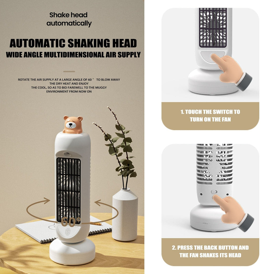 Mini Bear Air Cooler Humidifier Fan | Skanto