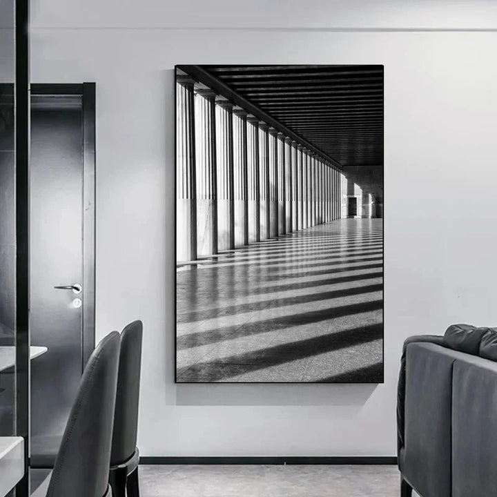 Minimalist Abstrakt Arkitektonisk Veggkunst Fin Kunst Lærtrykk Plakater Bilder For Moderne Leilighet Stue Hjemme Kontor Dekor | Skanto
