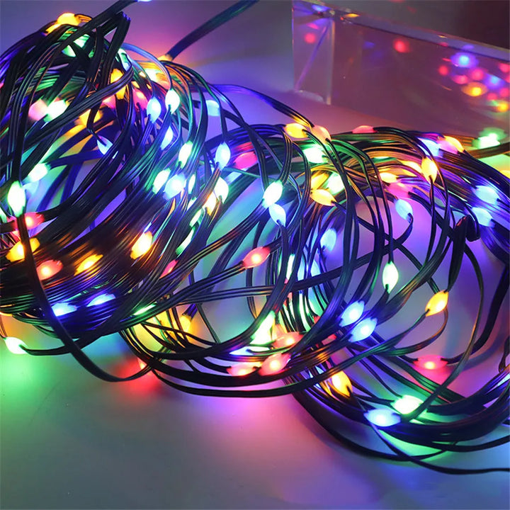 VerdeLicht Vanntett LED Garland – Utendørsbelysning for Hage og Terrasse | Skanto