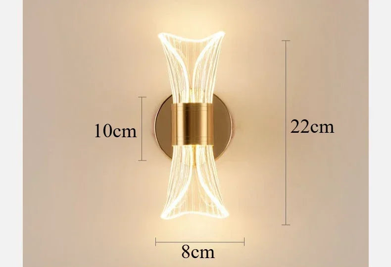 GlowCurve – Elegant LED Vegglampe for Soverom og Stue Skanto