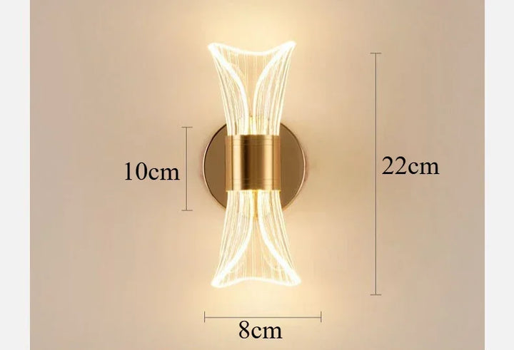 GlowCurve – Elegant LED Vegglampe for Soverom og Stue Skanto