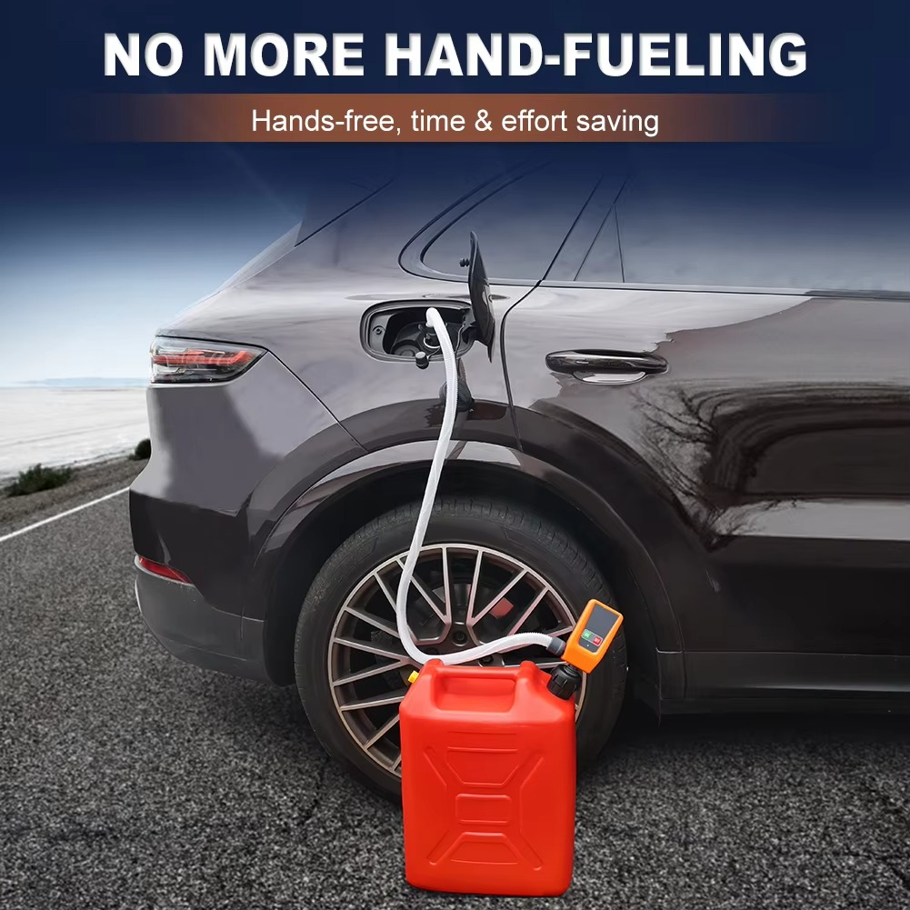 Skanto | Advanced 3.2GPM Auto-stop DC 12V fuel transfer pump with leak protection & 4-tank adapter